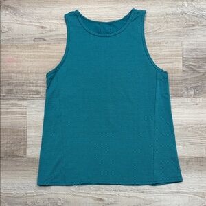 Teal Sleeveless Women's Workout Top